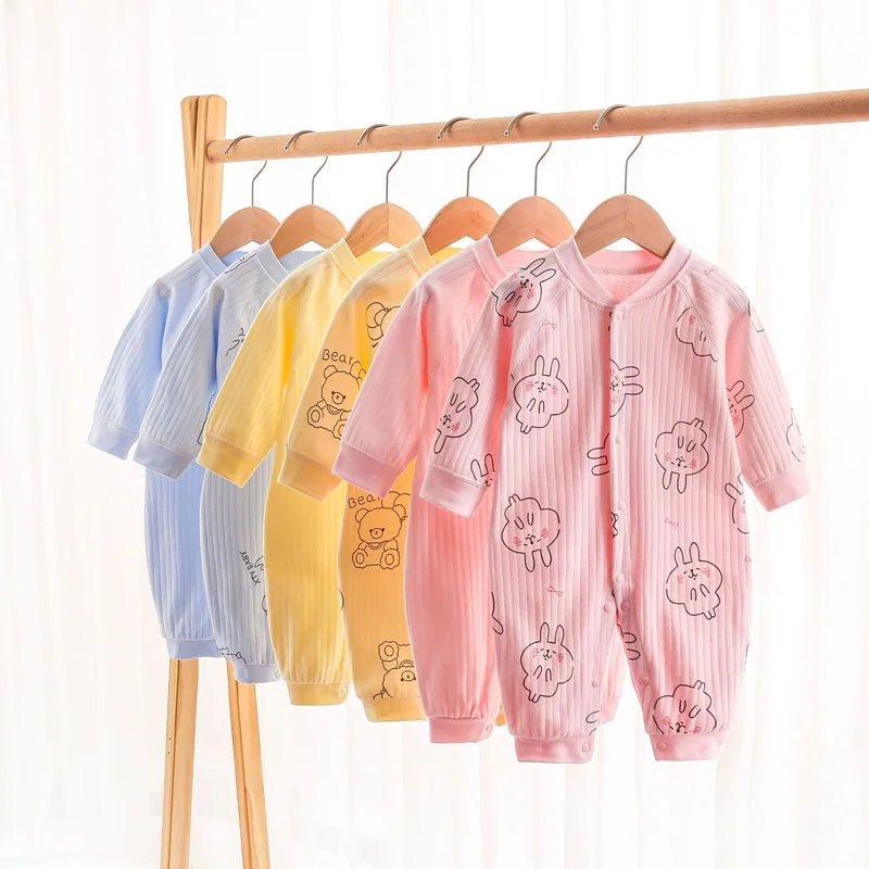 Newborn Baby Clothes Baby Romper 100% Cotton Long Sleeve One Piece Outfit Baby Boy Girl Bodysuit 5-day Shipping Baby Clothes
