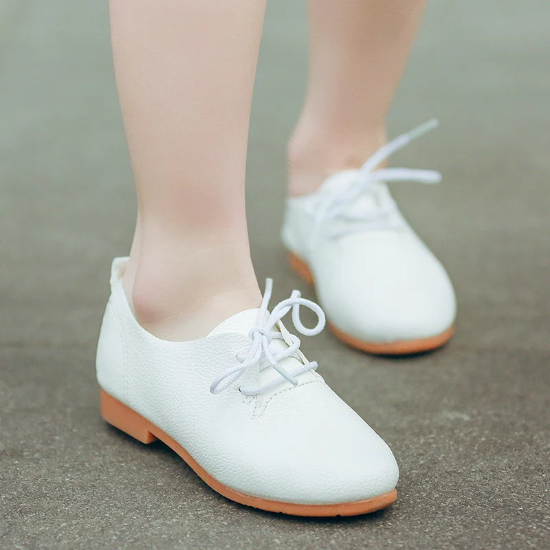 JGSHOWKITO Kids Shoes Boys Shoes Children's Casual Sneakers Girls Flats Candy Soft Lace-up Classical Comfortable Hot