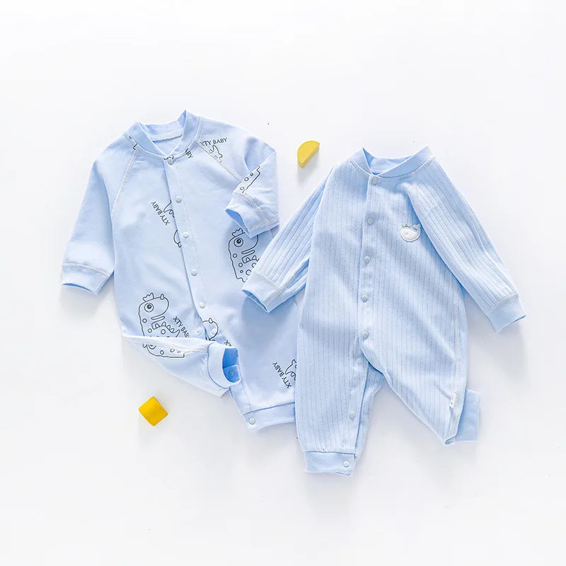 Newborn Baby Clothes Baby Romper 100% Cotton Long Sleeve One Piece Outfit Baby Boy Girl Bodysuit 5-day Shipping Baby Clothes