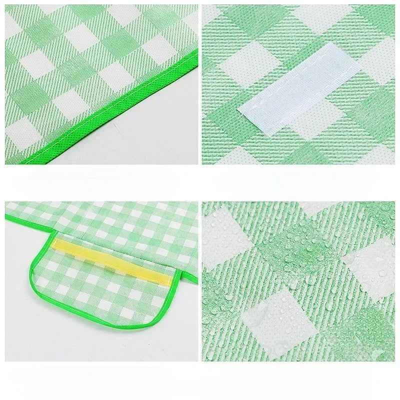 Outdoor Camping Floor Mat Sleeping Pad Foldable Picnic Mat Thickened Waterproof Beach Blanket Camping Tent Grassland Mat