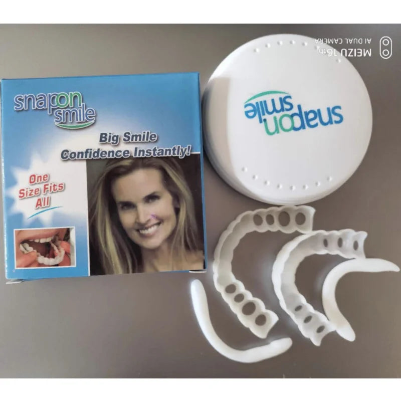 Upper & Lower Teeth Veneers Anti-true Braces Snap On Smile Teeth Whitening Denture Teeth Comfortable Veneer Cover Teeth