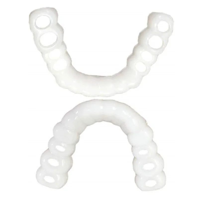 Upper & Lower Teeth Veneers Anti-true Braces Snap On Smile Teeth Whitening Denture Teeth Comfortable Veneer Cover Teeth