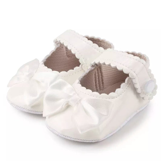 Newborn Baby Girl Shoes Bling Princess PU Leather Anti-slip Soft-sole Rubber cotton Baby First Walkers Infant Crib Shoes 0-18M