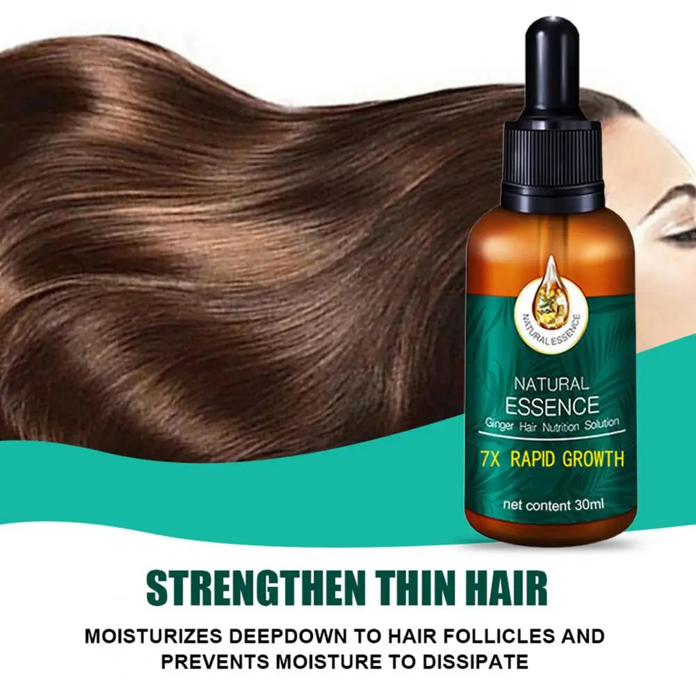 Ginger Anti-Hair Loss Essential Oil Dredges Hair Follicles Hair Growth Serum Hair Treatement Oil