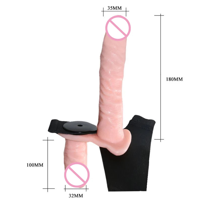 YEMA Multi-Speed Strapon Double Big Dildo Vibrator Strap on Women's Panties Penis Adult Sex Toys for Women Lesbian Couples Shop