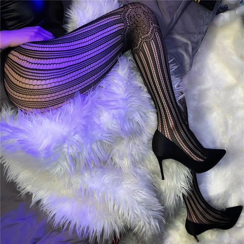 Lady Sexy Pantyhose Club Wear Fishnet Tights Plus Size Women Lingerie Classic Panty Hose 2024