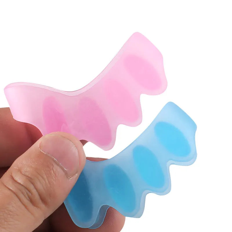 2pcs=1pair Silicone Toe Separator Child Stretcher Straightener Spreader Correction Hallux Valgus Corrector Foot Care For Kid