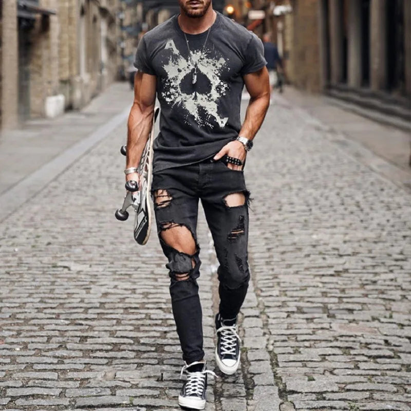 2021 Men's T-shirt Summer Casual T Shirt Men Clothing O-neck Male Tee Tops Hip Hop Streetwear Tshirt Fashion T Shirt For Men