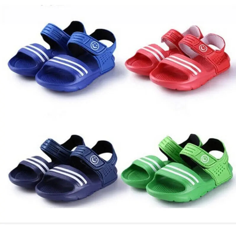 1 Pair Casual Kids Shoes Baby Boy Flat Breathable Beach Slip-On Shoes