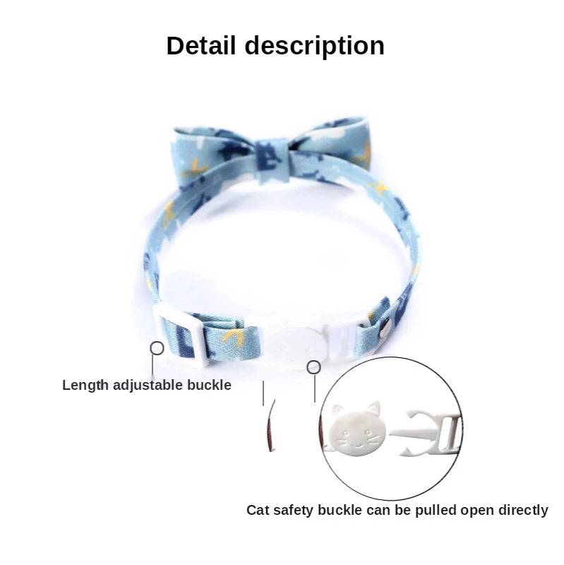 Japanese style adjustable pet collar flower hollow bell cat dog harness rabbit leash coleira cachorro perros de gato accessories