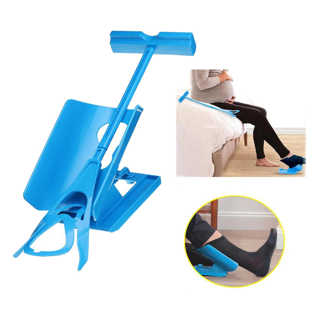 Sock Aid Kit Slider Easy On and Off Pulling Assist Device Putting On Socks, Mobility Aid