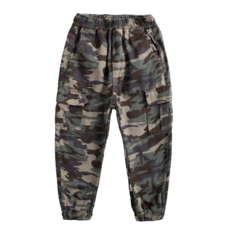 2023 Spring Autumn Boys Pants Kids Clothing Boys Camouflage Pants Cotton Kids Full Length Pants Children Trousers Military Pants