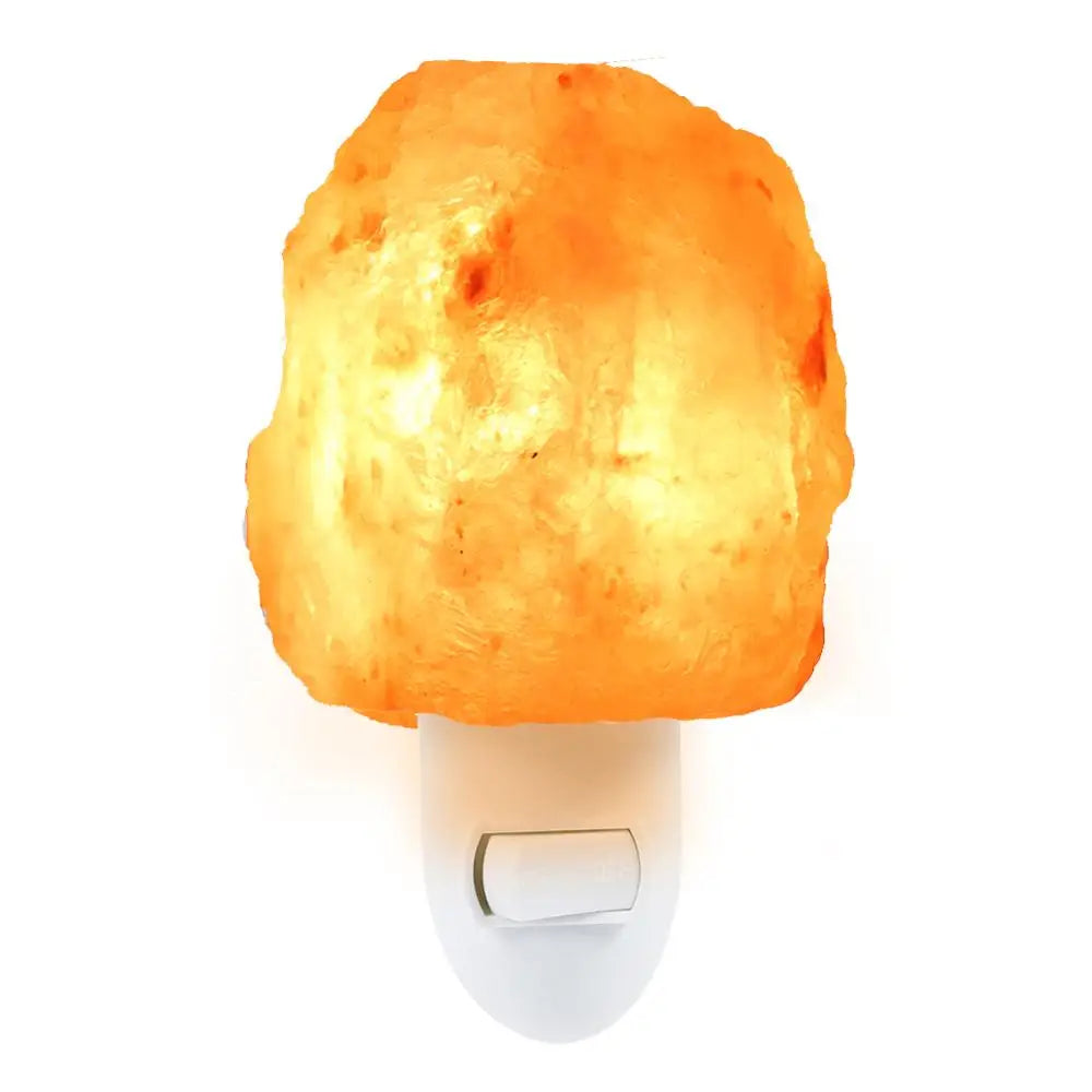 15W Rotatable Cylinder Himalayan Salt Lamp EU US UK Plug E14 Air Purifier Crystal Salt Rock Bedside Night Light For Bedroom