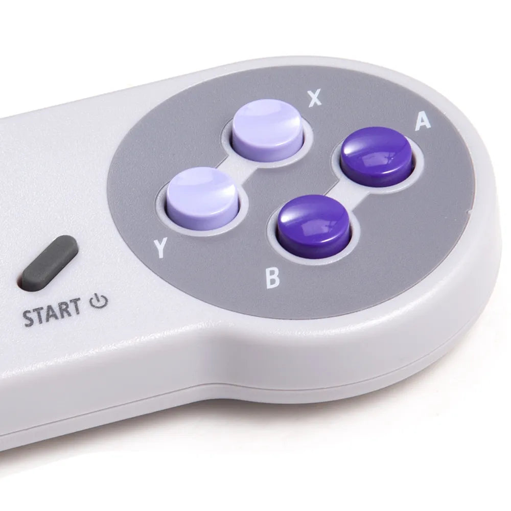 2.4 GHz Wireless Super NES Classic Controller Gamepad Joystick Compatible with SNES/SFC Games Console [Rechargeable]