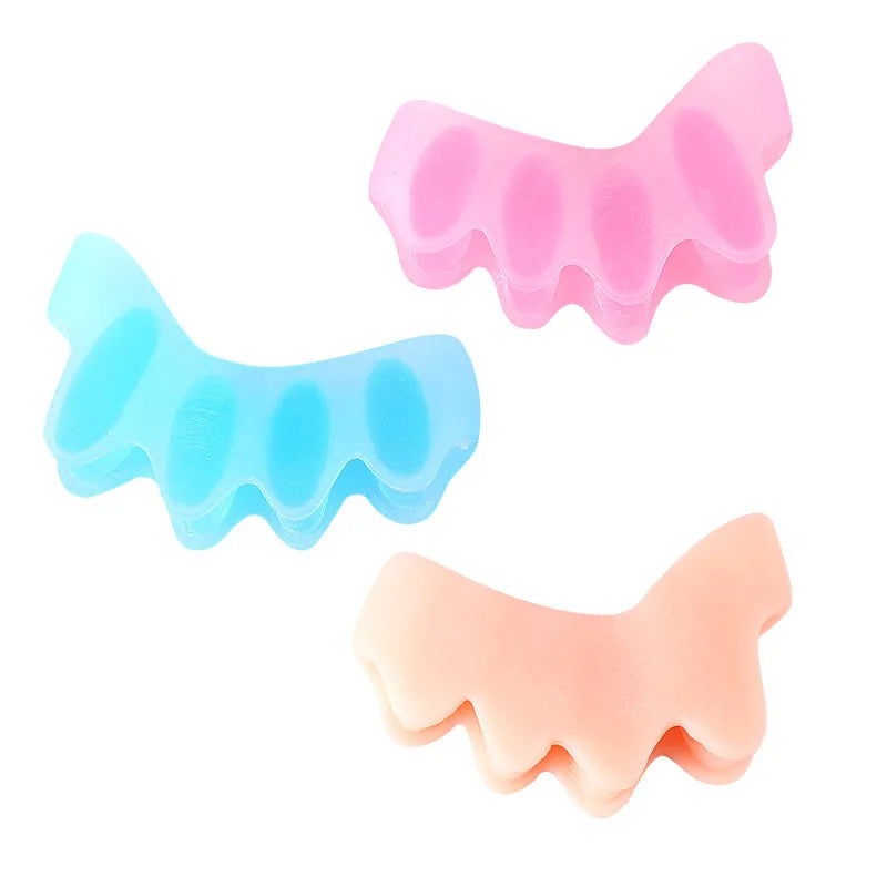 2pcs=1pair Silicone Toe Separator Child Stretcher Straightener Spreader Correction Hallux Valgus Corrector Foot Care For Kid