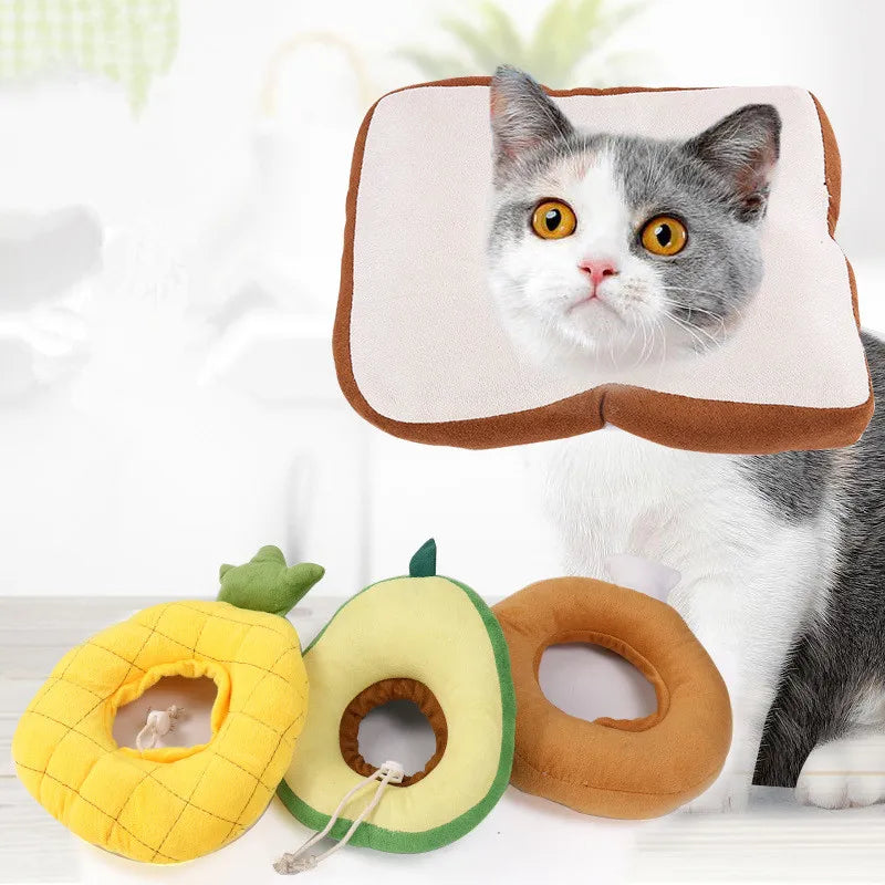 1Pc Cat Headgear Collar Anti-licking Postoperative Care Pet Accessories Kitten Puppy High Quality Cotton Snood