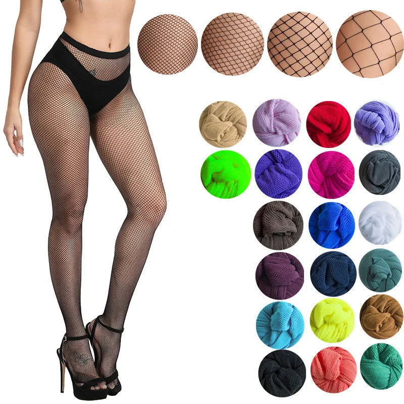 Women Mesh Tights Hollow Out Sexy Fishnet Pantyhose Women Fish Net Stockings Club Party Hosiery Female Lingerie