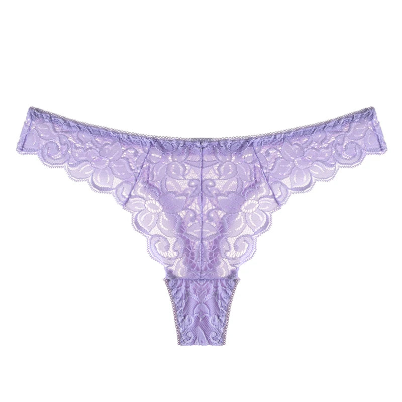 VDOGRIR Sexy Women Lace Panties Underwear Seamless Thongs G-String Solid Female Fashion Briefs Low Rise Lady Lingerie Underpants