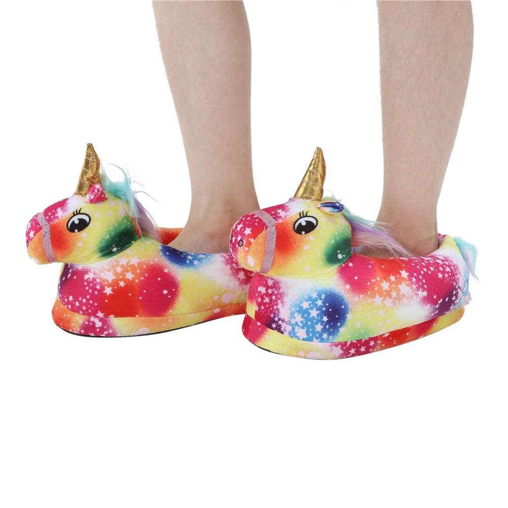 Unicorn Kigurumi Onesie Pajamas Shoes Children Unicorn Slippers Baby Slippers Kids Shoes for Girls Kids Panda Slippers