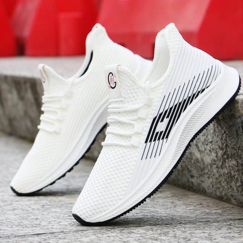 2021 new summer sports shoes men's Korean version of the trend of wild men's shoes summer breathable sports casual running shoes