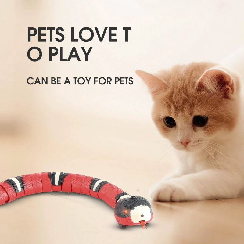 Sensor Obstacle Avoidance Silver Ring Snake Electric Snake Toy Artificial Animal Trick Boy Remote Control Fake Cobra Crawling Worm