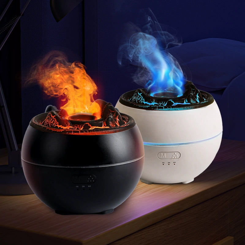 Cross-Border Middle East Large Capacity Lava Volcano Aroma Diffuser USB Timing Spray Crack Air Humidifier Cold Fragrance Instrument