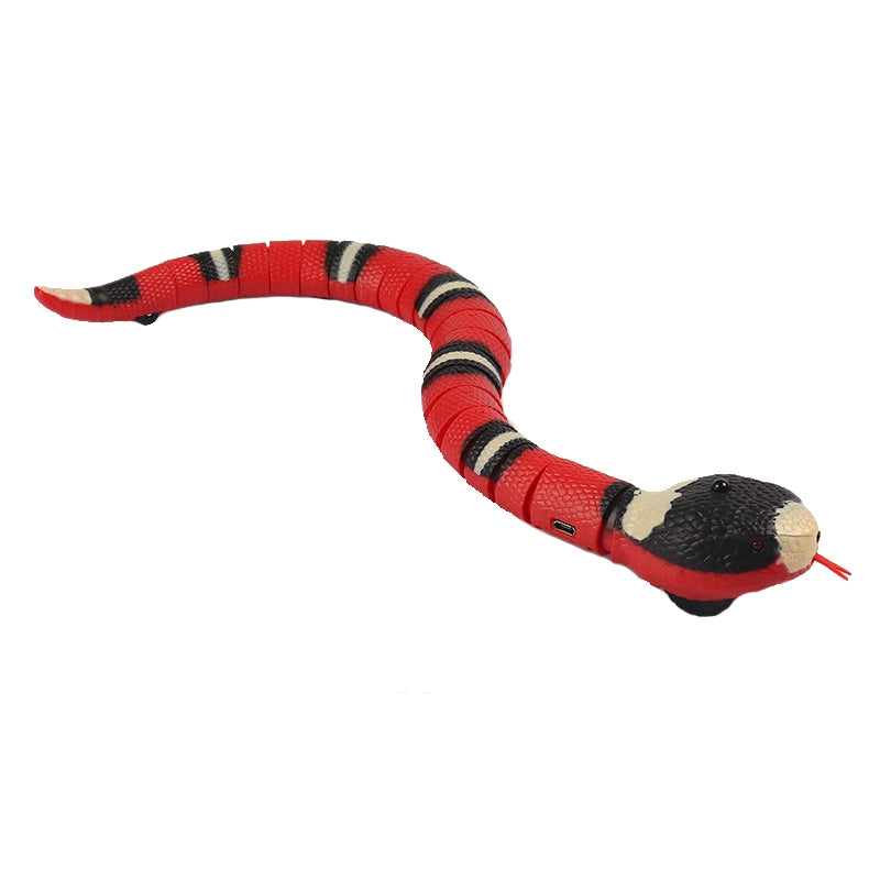 Sensor Obstacle Avoidance Silver Ring Snake Electric Snake Toy Artificial Animal Trick Boy Remote Control Fake Cobra Crawling Worm