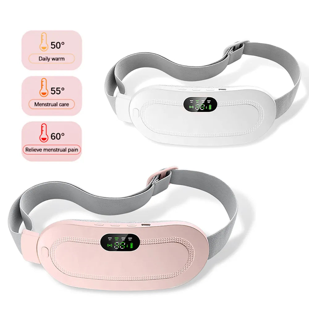 Portable Menstrual Heating Pad Warm Palace Waist Belt Period Cramp Massager Menstrual Heating Pad Dysmenorrhea Relieving Belt