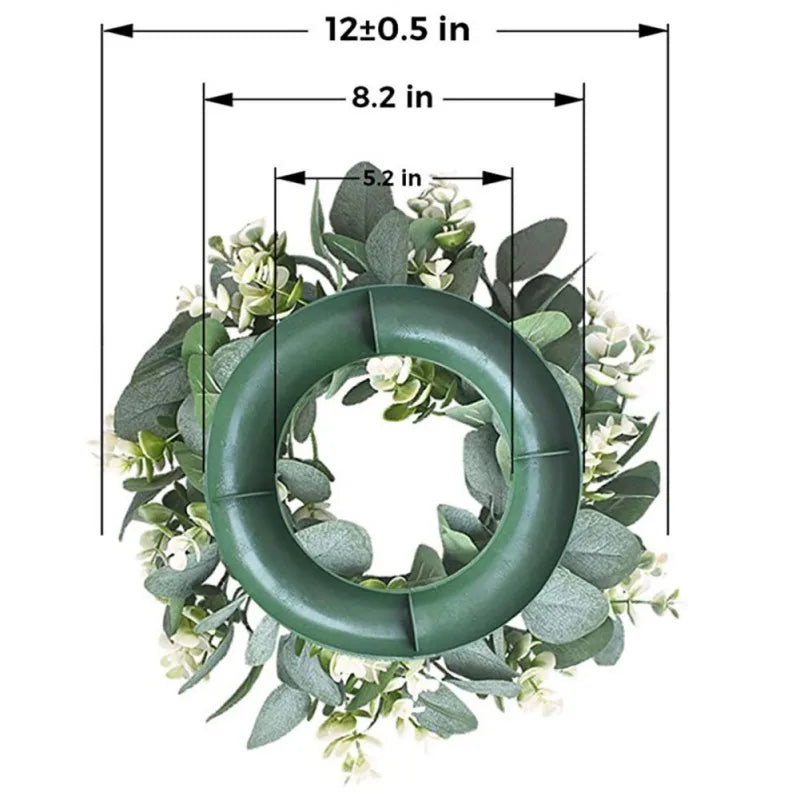 30CM Artificial Flower Eucalyptus Wreath Outdoor Decoration Front Door Wall Window Decoration Simulation Holiday Celebration Wre