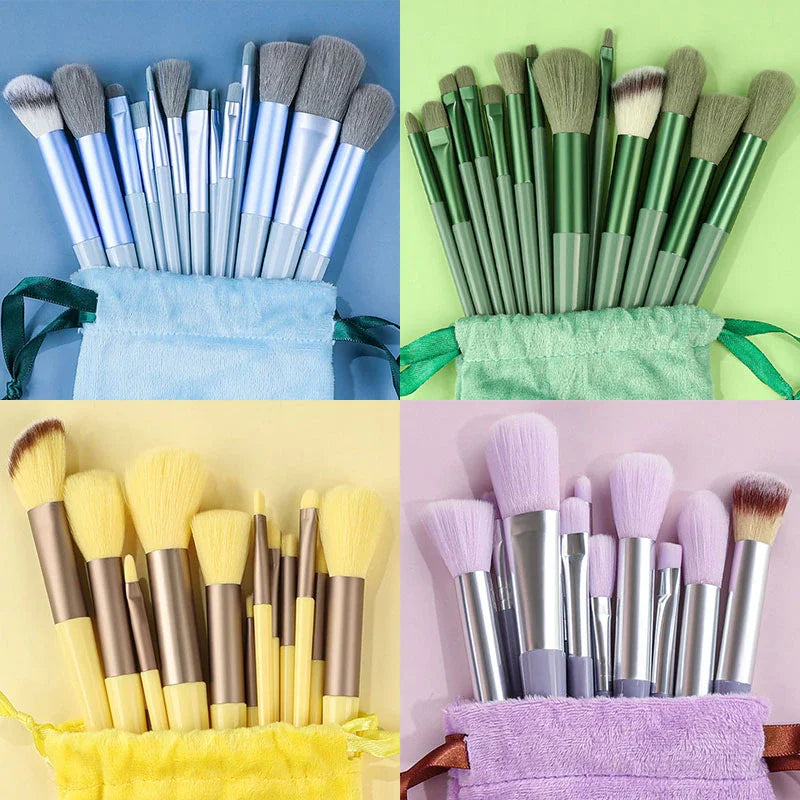 13Pcs Makeup Brushes Set Concealer Brush Blush Loose Powder Brush Highlighter Foundation Brush Super soft Women Beauty Tools