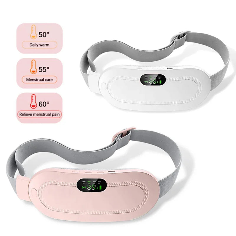 New Portable Menstrual Heating Pad Warm Palace Waist Belt Period Cramp Massager Menstrual Heating Dysmenorrhea Relieving Belt