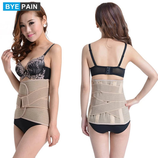 BYEPAIN  Adjustable Pull Lumbar Support Lower Brace Pain Relief Waist Band M-XL Size, Unisex Back Belt Lumbar from Back Pain