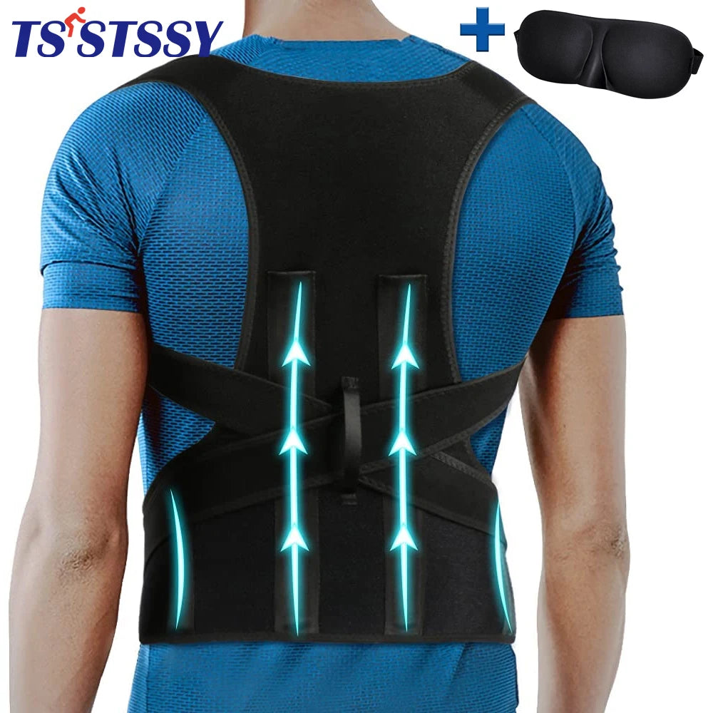 Full Back Posture Corrector Adjustable Comfortable Scoliosis Humpback Correction Women Men Neck Shoulder Waist Kyphosis Brace