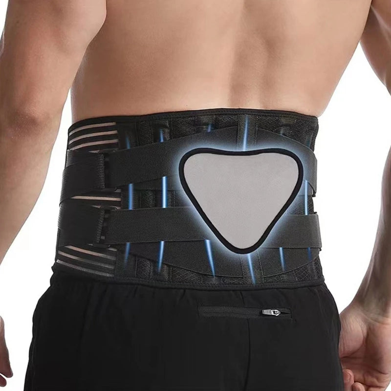 2024 New Waist Support Belt Adjustable Lumbar Back Brace Breathable Back Support Belt Lumbar Support Belt for Herniated Disc