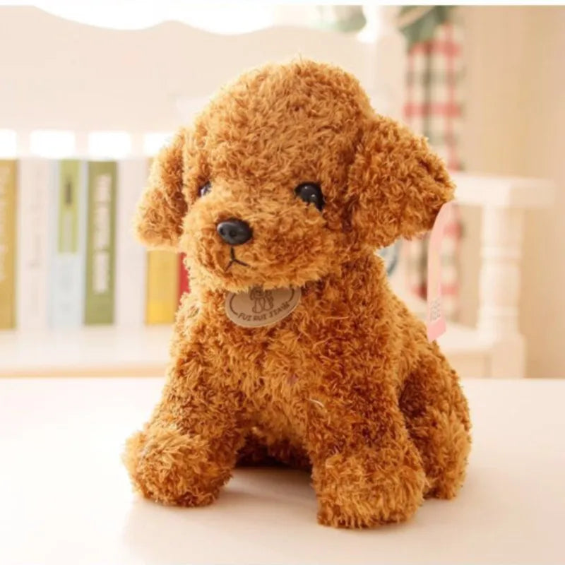 Lovely Curly Hair Electric Teddy Dog. Walks and Barks