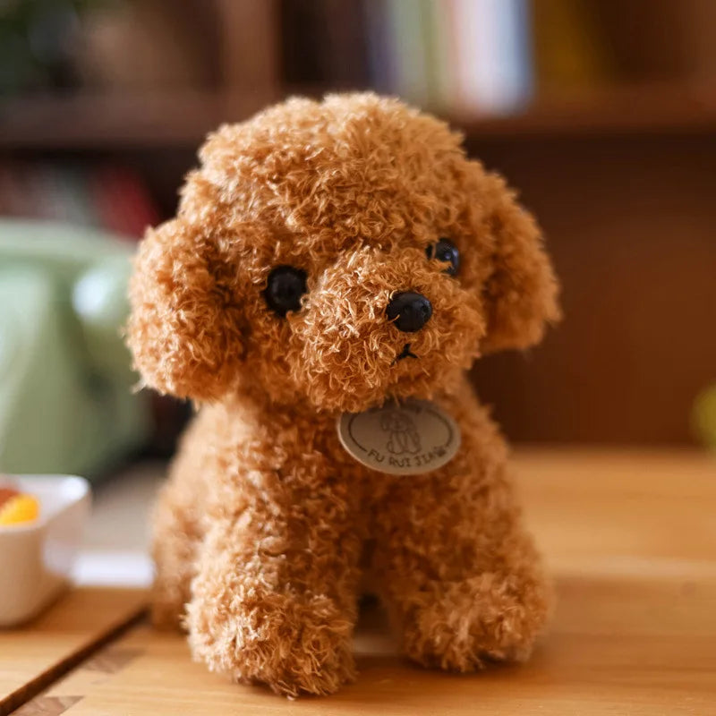 Lovely Curly Hair Electric Teddy Dog. Walks and Barks