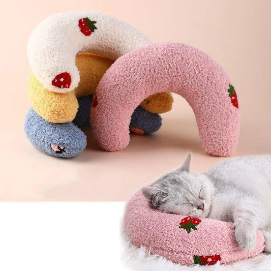 U-Shaped Neck Protector for Cats, Little Puppy Pillow, Kitten Headrest, Dog Sleeping, Fashion, Deep Sleep