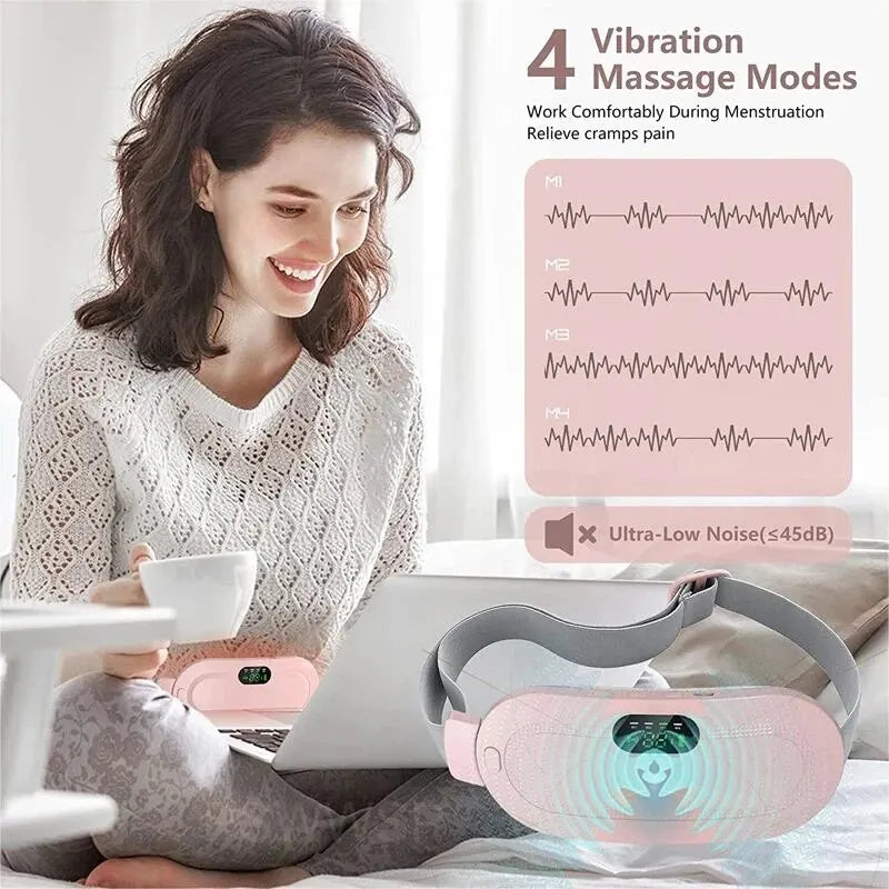 Waist Heating Pad Rapid Hot and Vibration Massager For Boby Soft and Warm Abdominal Belt for Women