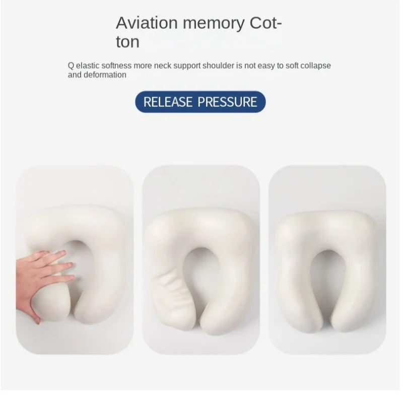 Memory cotton U-shaped pillow can be used for driving and traveling, U-shaped pillow, memory cotton nap neck pillow