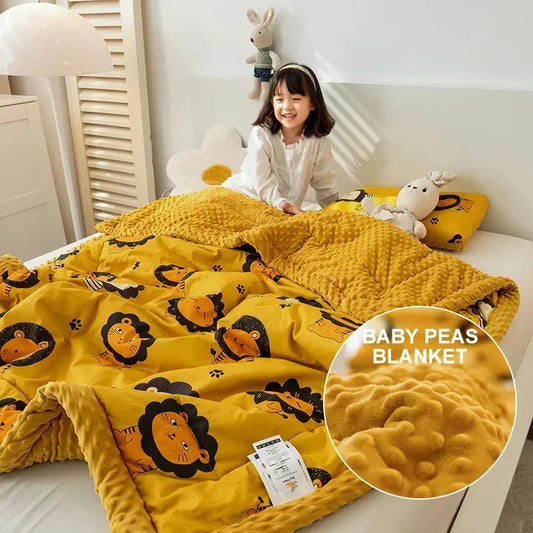 Promotion Super Soft Children Quilt Beans Cotton Boy Girl Kids Blankets Newborn Stitch Gift Covers Baby Blanket Bedding