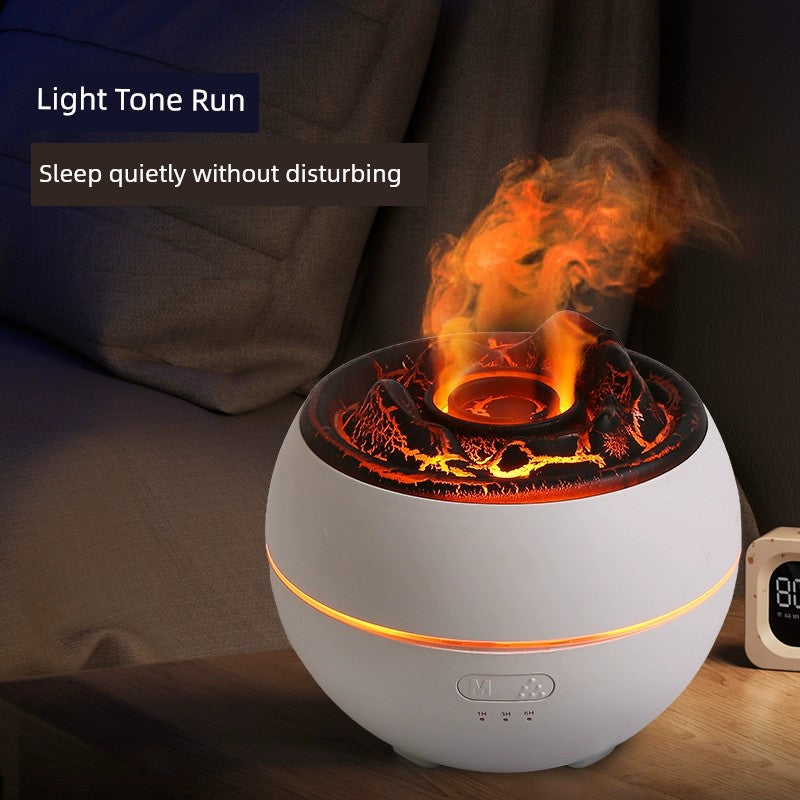 Cross-Border Middle East Large Capacity Lava Volcano Aroma Diffuser USB Timing Spray Crack Air Humidifier Cold Fragrance Instrument