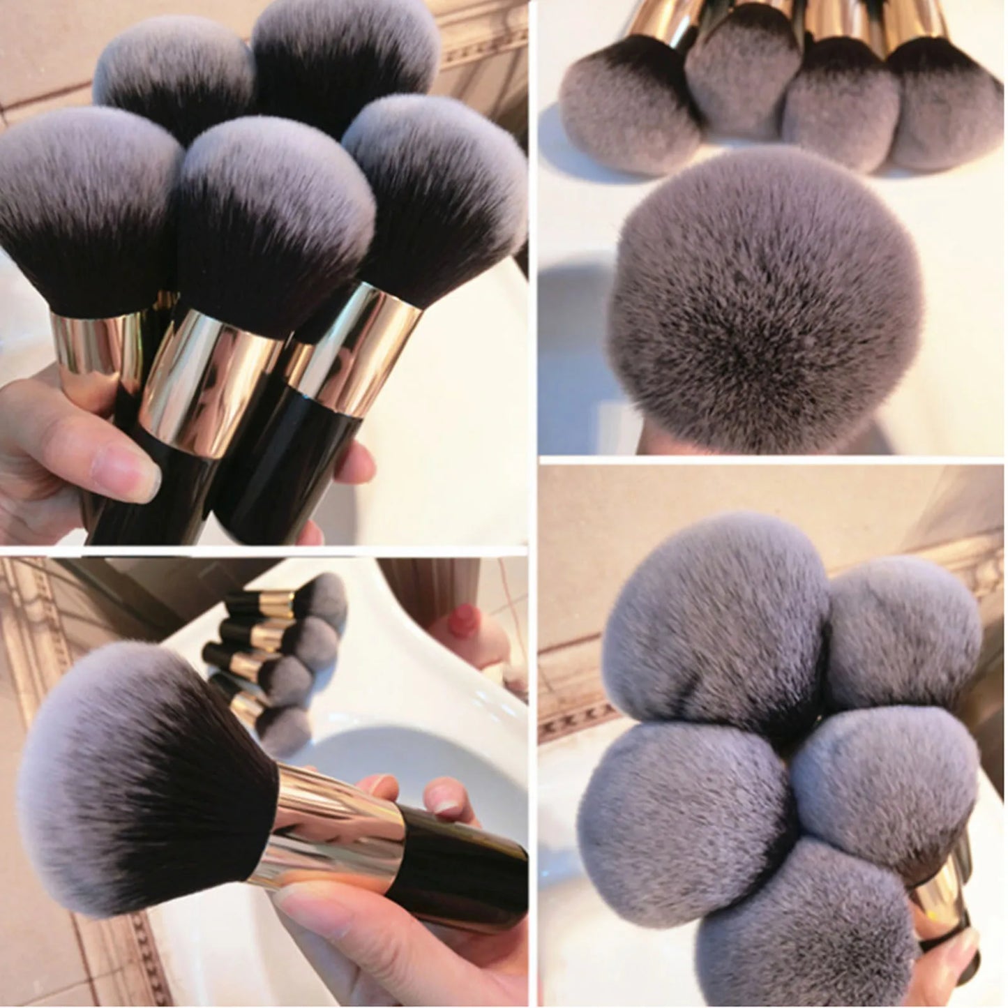 Loose Powder Brush Face Foundation Blush Highlighter Makeup Brushes Professional Large Cosmetics Soft Hair Women Make Up Tools