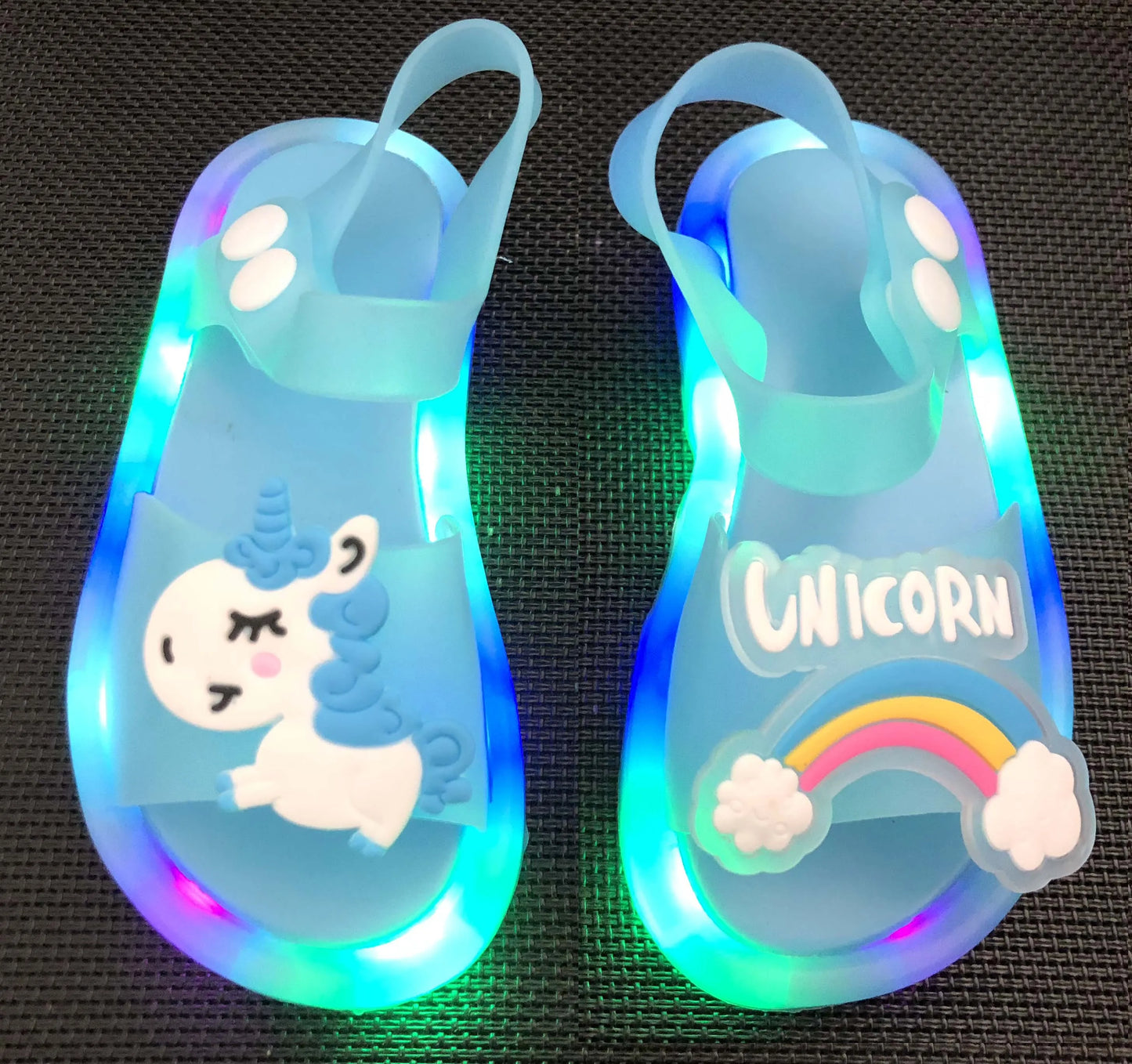 Girl Sandal Children Unicorn LED Kids sandals Baby girls shoes slippers Kids Shoes for Girl Boys Light Up Shoes Toddler Sandales