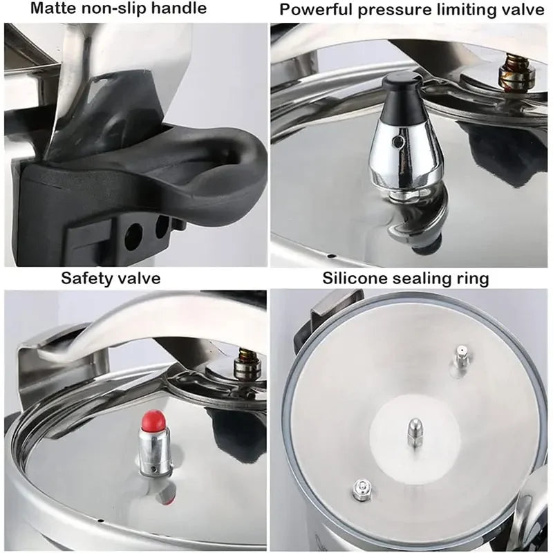 3L Aluminum Safe Explosion Proof Pressure Cooker Super safety lock Pressure Cookers Cooking Pots for Gas Cooker