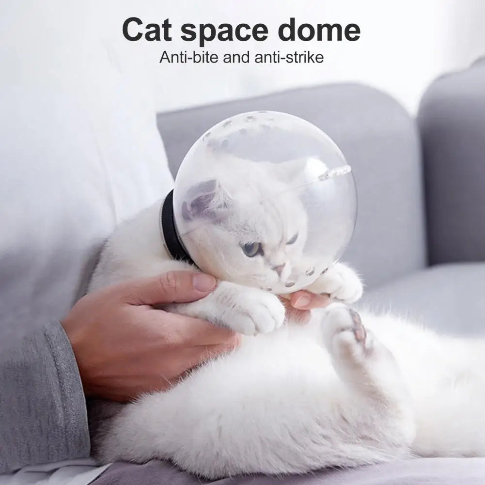 Cat Hood Ball-shaped Anti-Licking Breathable Kitten Head Protective Cover Pet Pet Care Room Supplies