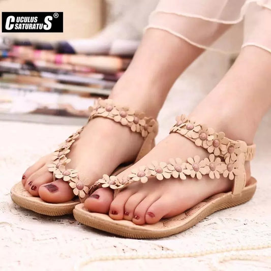 Cuculus 2022 Women Sandals Summer Style Bling Bowtie Fashion Peep Toe Jelly Shoes Sandal Flat Shoes Woman 3 Colors 01F669