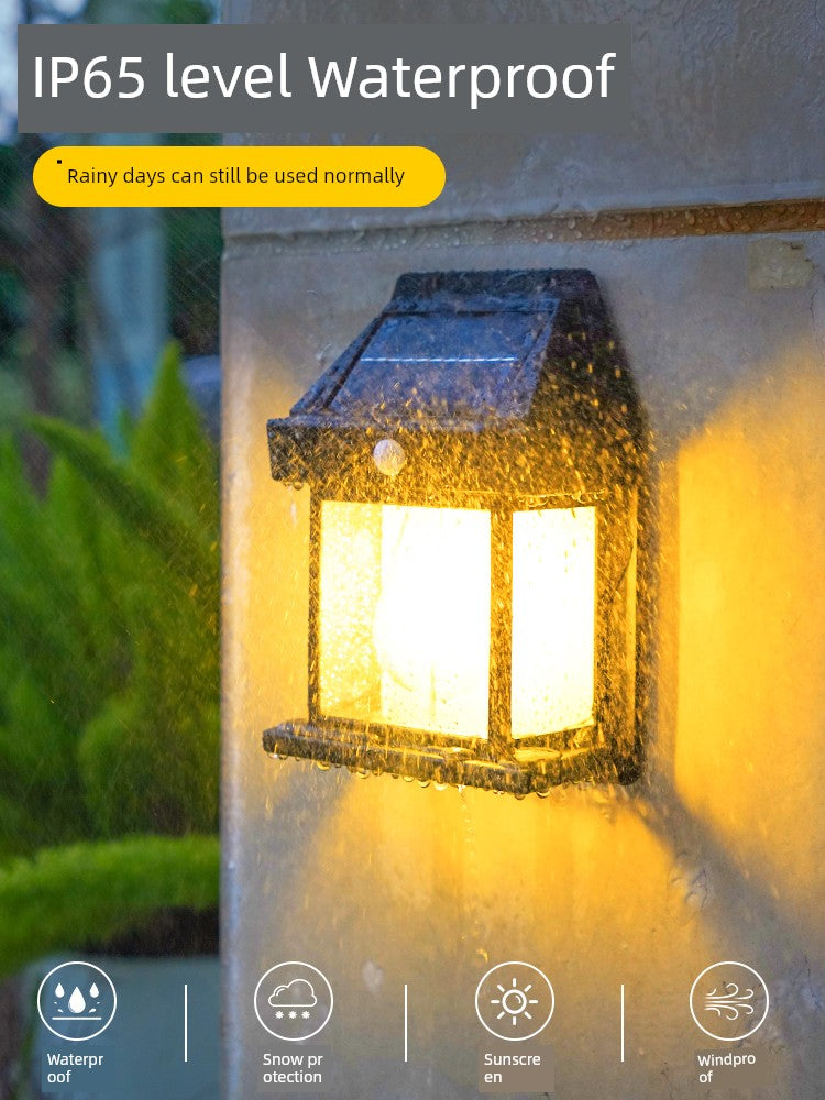 Solar Induction Lamp Outdoor Waterproof For Home Garden Lamp Atmosphere Balcony Light Yard Lighting Garden Wall Lamp