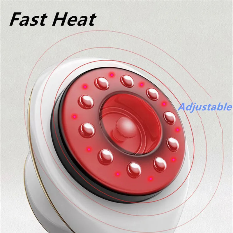 Home Electric Guasha Scraping Massage Cupping Body Massager Vacuum Cans Suction Cup Heating Fat Burner Anti-cellulite Massager