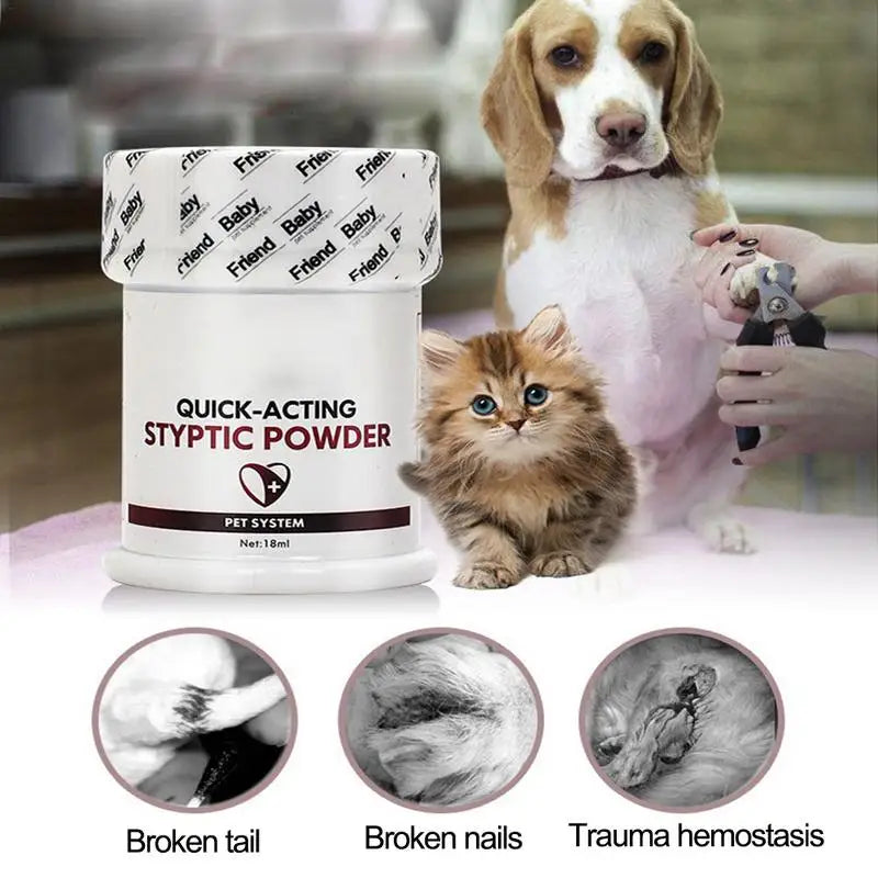 Ml Styptic Powder For Dogs Cats Nail Care Styptic Powder For Stopping Bleeding Skin Protector Pet Accessories Spullies 4