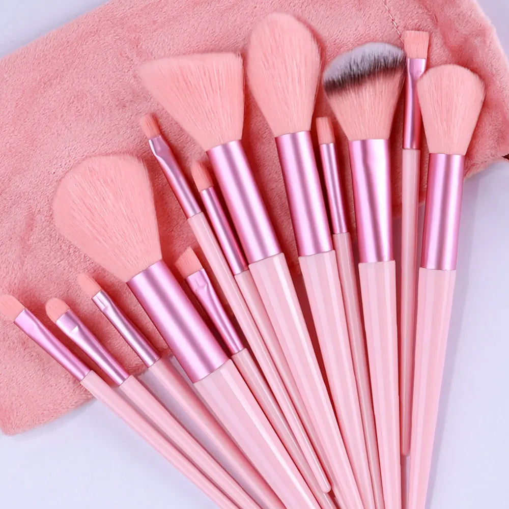 13Pcs Makeup Brushes Set Concealer Brush Blush Loose Powder Brush Highlighter Foundation Brush Super soft Women Beauty Tools